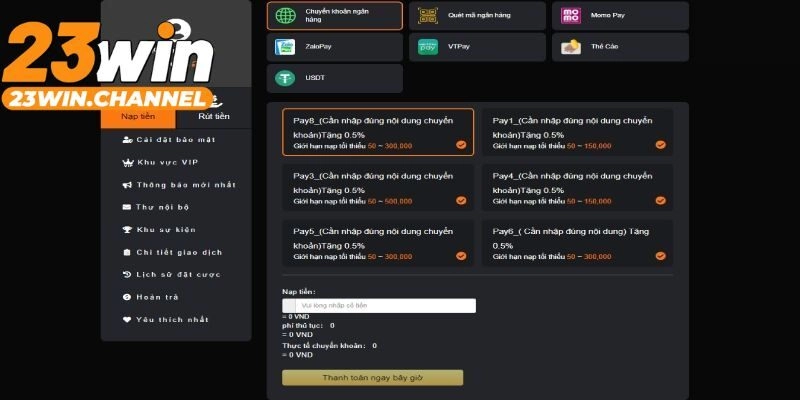 Hướng dẫn nạp tiền siêu an toàn cho tân binh